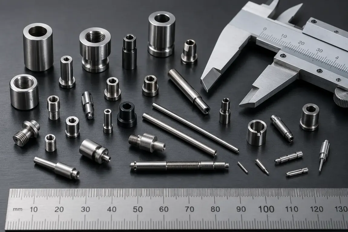 Kleine verspaande metalen precisieonderdelen