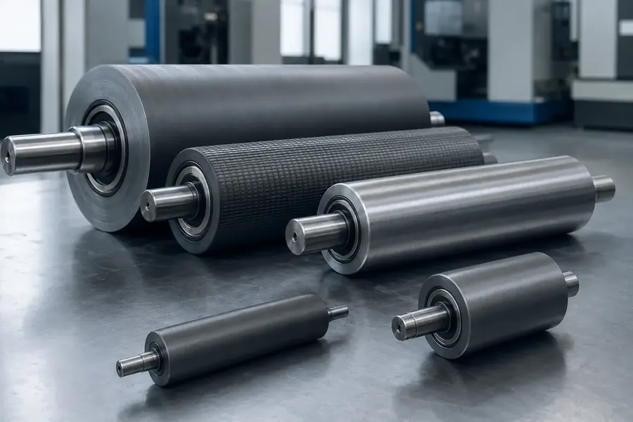 Industriële rollen in verschillende afmetingen